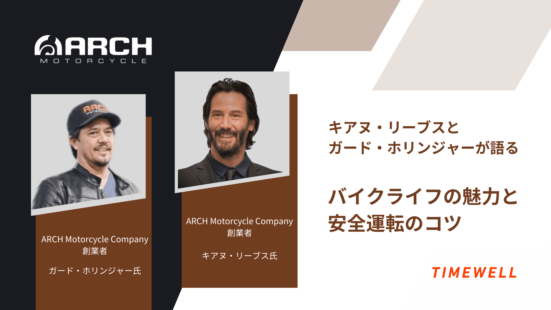 キアヌ・リーブスとガード・ホリンジャーが語る、バイクライフの魅力と安全運転のコツ