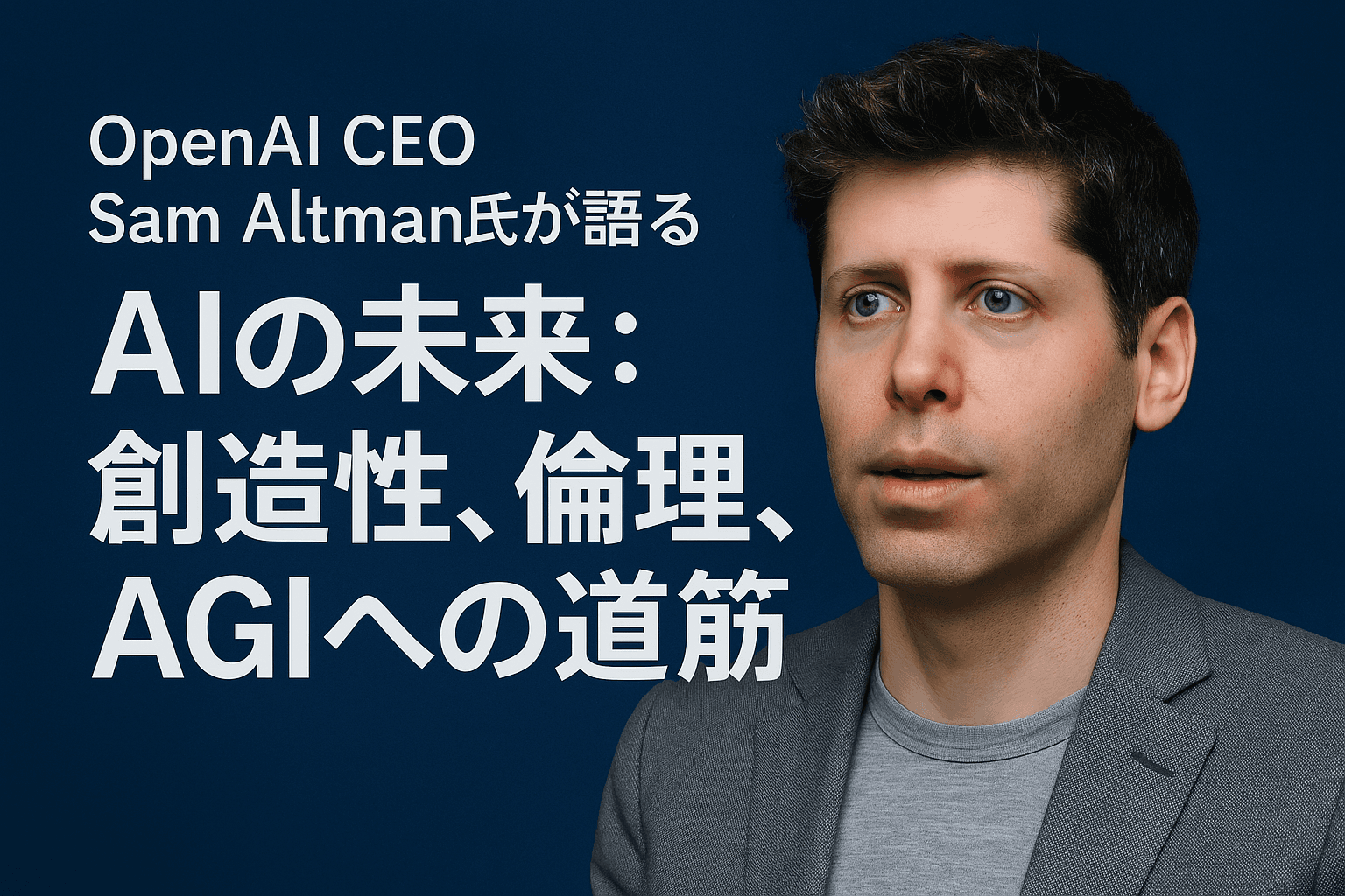 OpenAI CEO Sam Altman氏が語るAIの未来:創造性、倫理、AGIへの道筋
