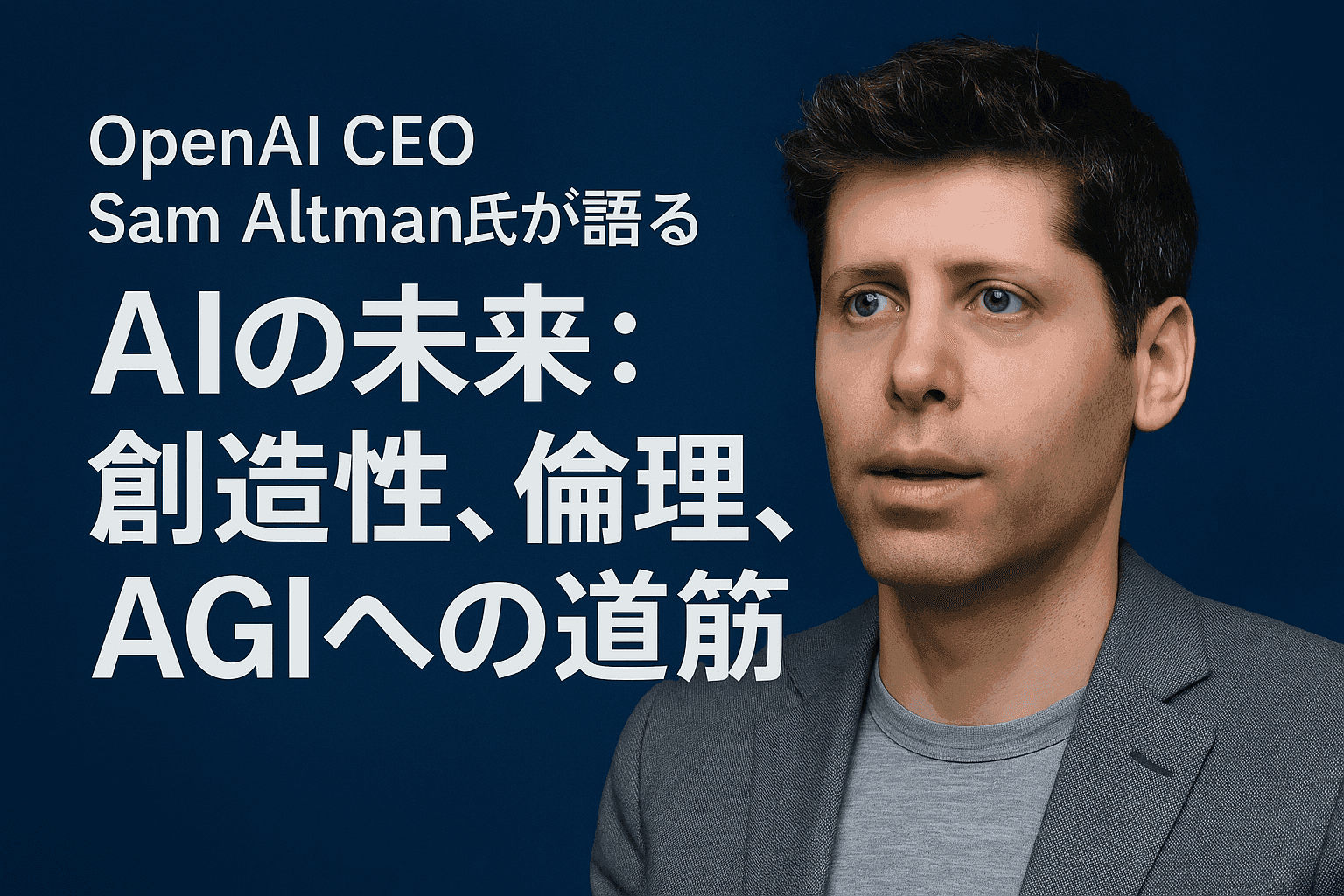 OpenAI CEO Sam Altman氏が語るAIの未来:創造性、倫理、AGIへの道筋