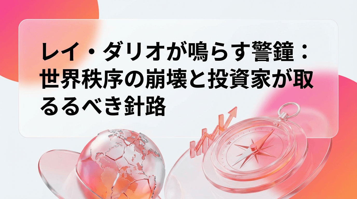 レイ・ダリオが鳴らす警鐘:世界秩序の崩壊と投資家が取るべき針路