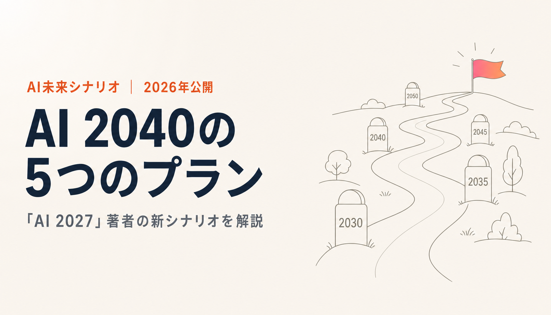 AI 2040とは?Plan A〜D・Sの5つの道と著者が見積もる確率