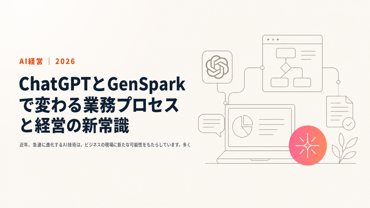 ChatGPTとGenSpark：業務効率化を実現する最新AIツールの革新