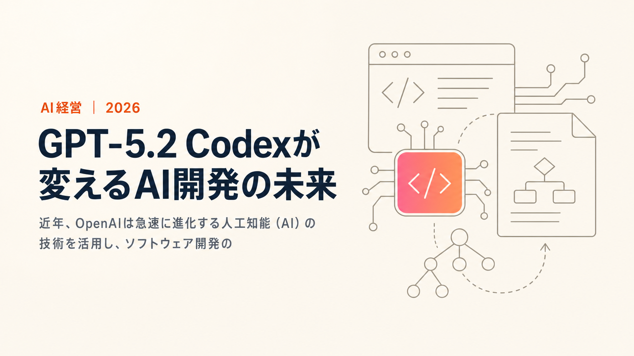 GPT-5.2 Codexが変えるAI開発の未来:エージェント×自動化で進化するコーディング革命
