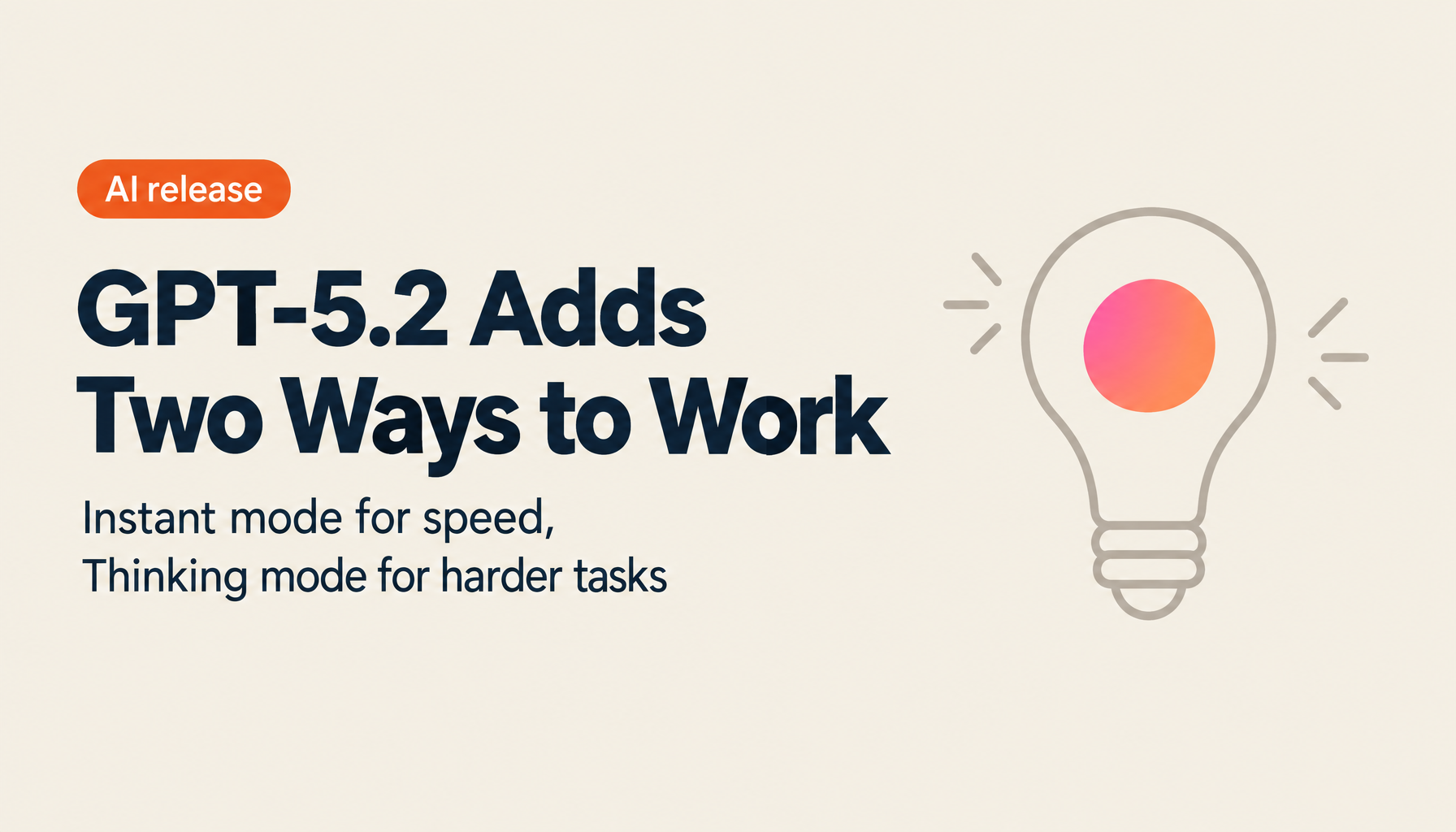 GPT-5.2 Released: Instant vs. Thinking Mode Explained—New Features Breakdown