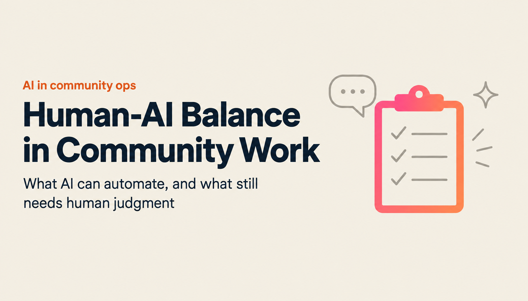 The AI Revolution in Community Operations: From Banner Generation to Content Suggestions