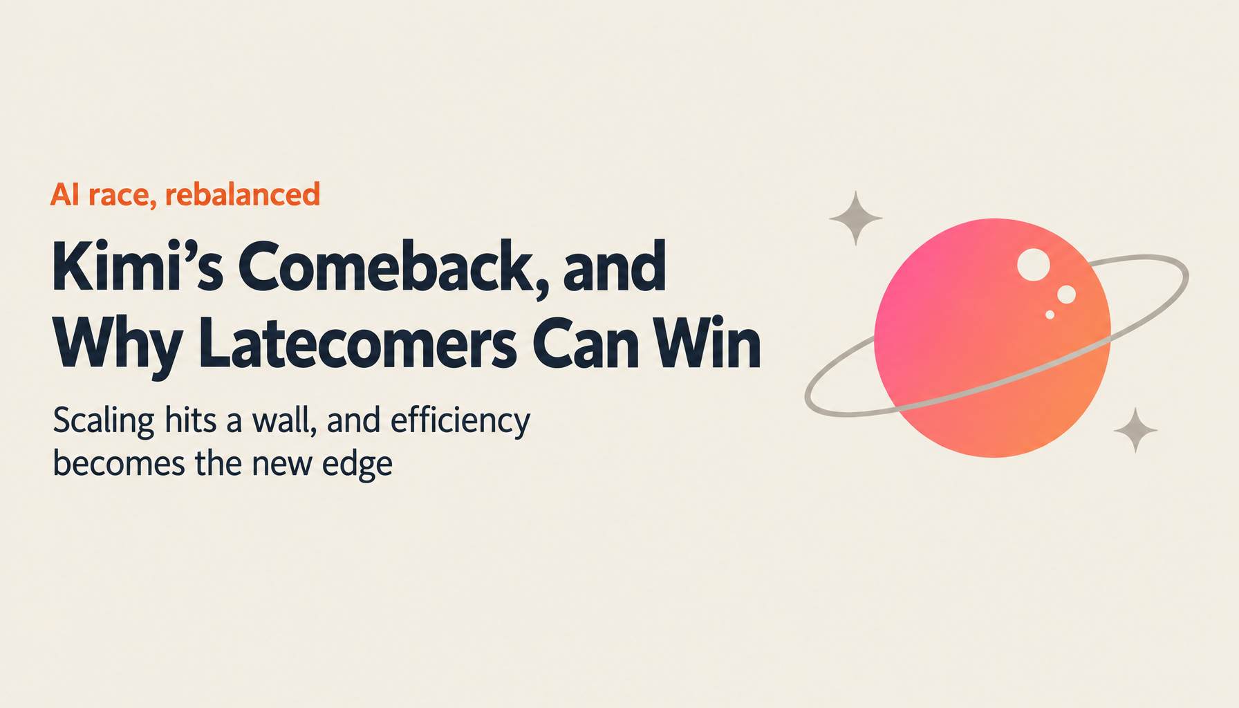 Is Losing to Frontier Models Inevitable? Kimi K3's Comeback, the Limits of Scaling, and What Layer Strategy Tells Us About the AI Race Ahead