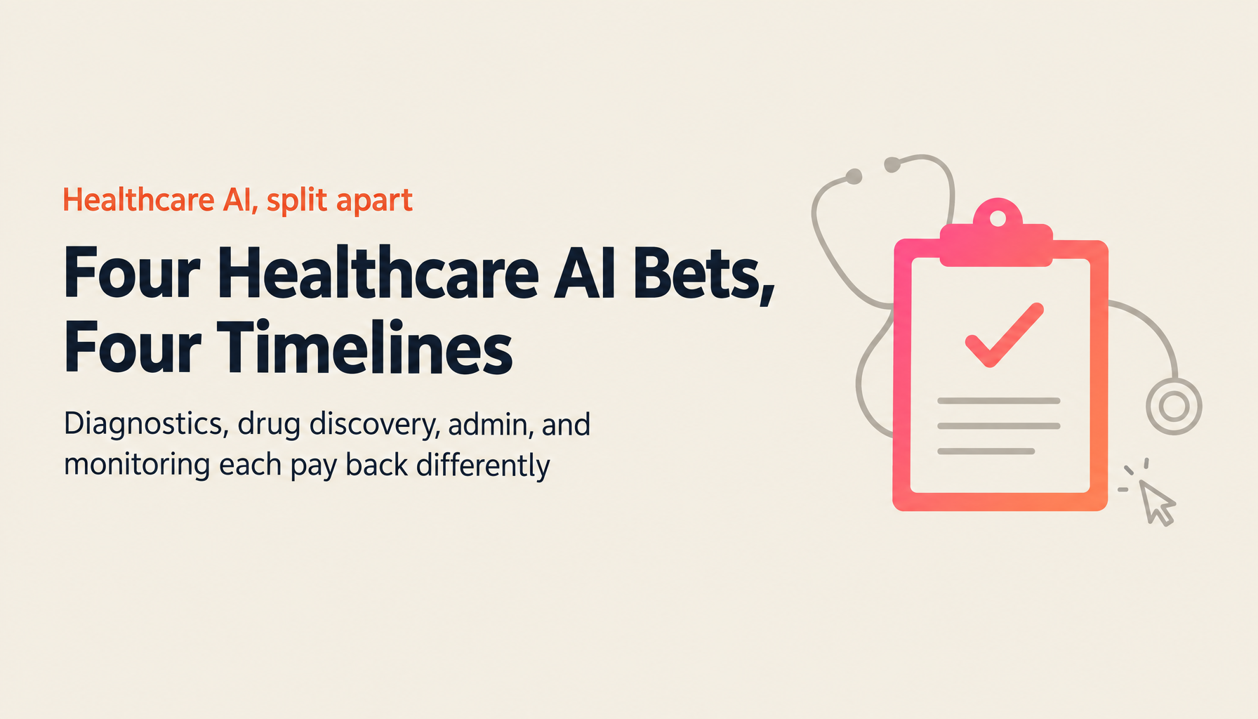 AI x Healthcare Implementation Patterns: Diagnostic Support, Drug Discovery, and Medical Administration Automation [2026 Edition]