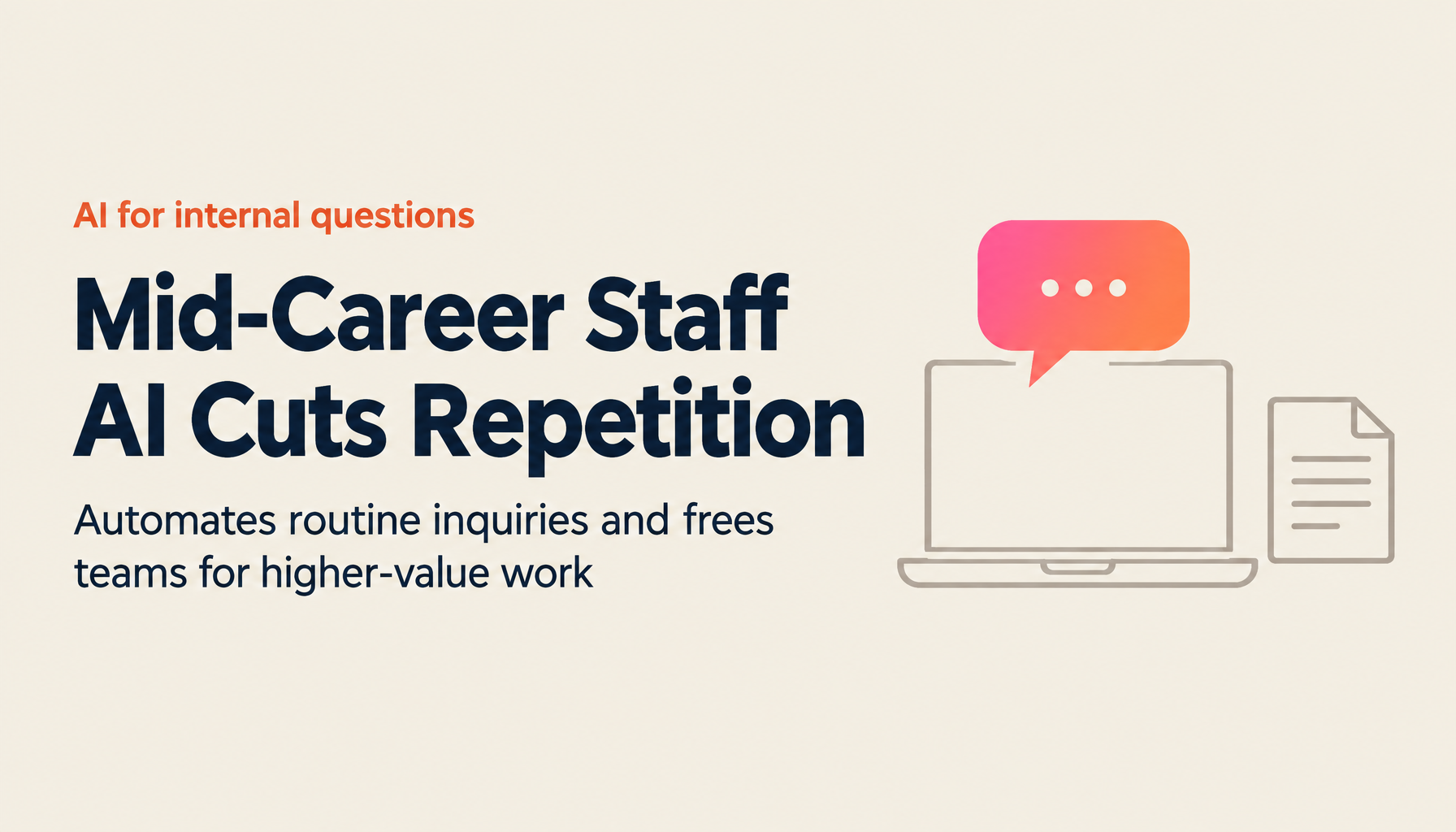 What Is Mid-Career Staff AI? The System That Automates 60% of Internal Inquiries