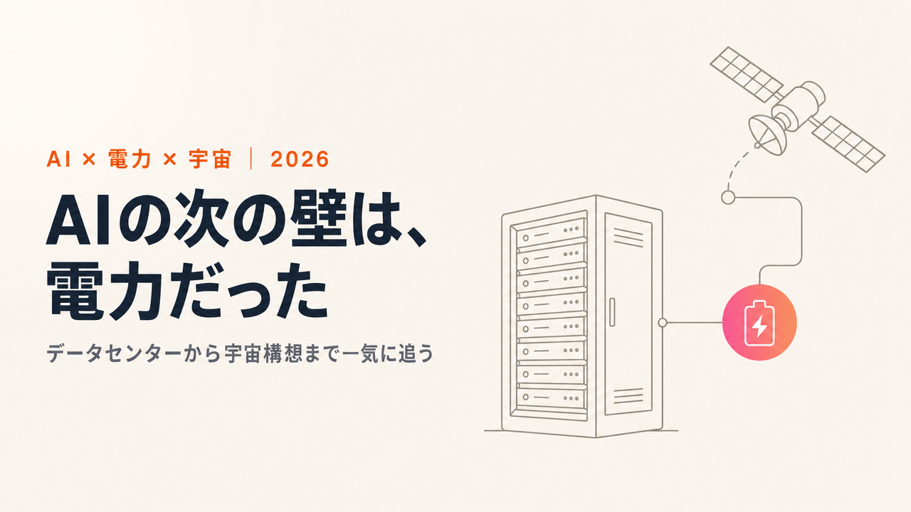 AIが変える半導体・電力・データセンター:宇宙データセンター構想まで