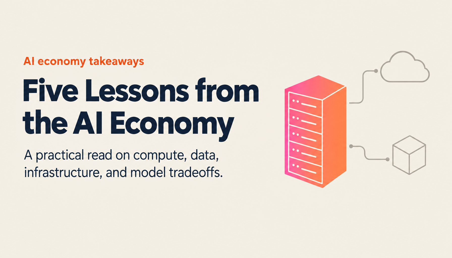Five Lessons from the April 2023 AI Economy