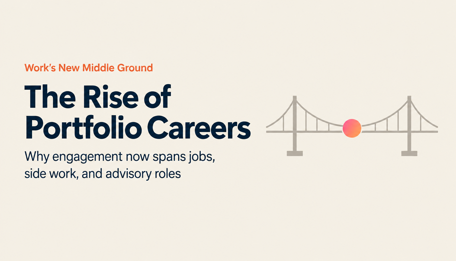 Work Is Becoming a Gradient: The Rise of Portfolio Careers and Regional Co-Creation