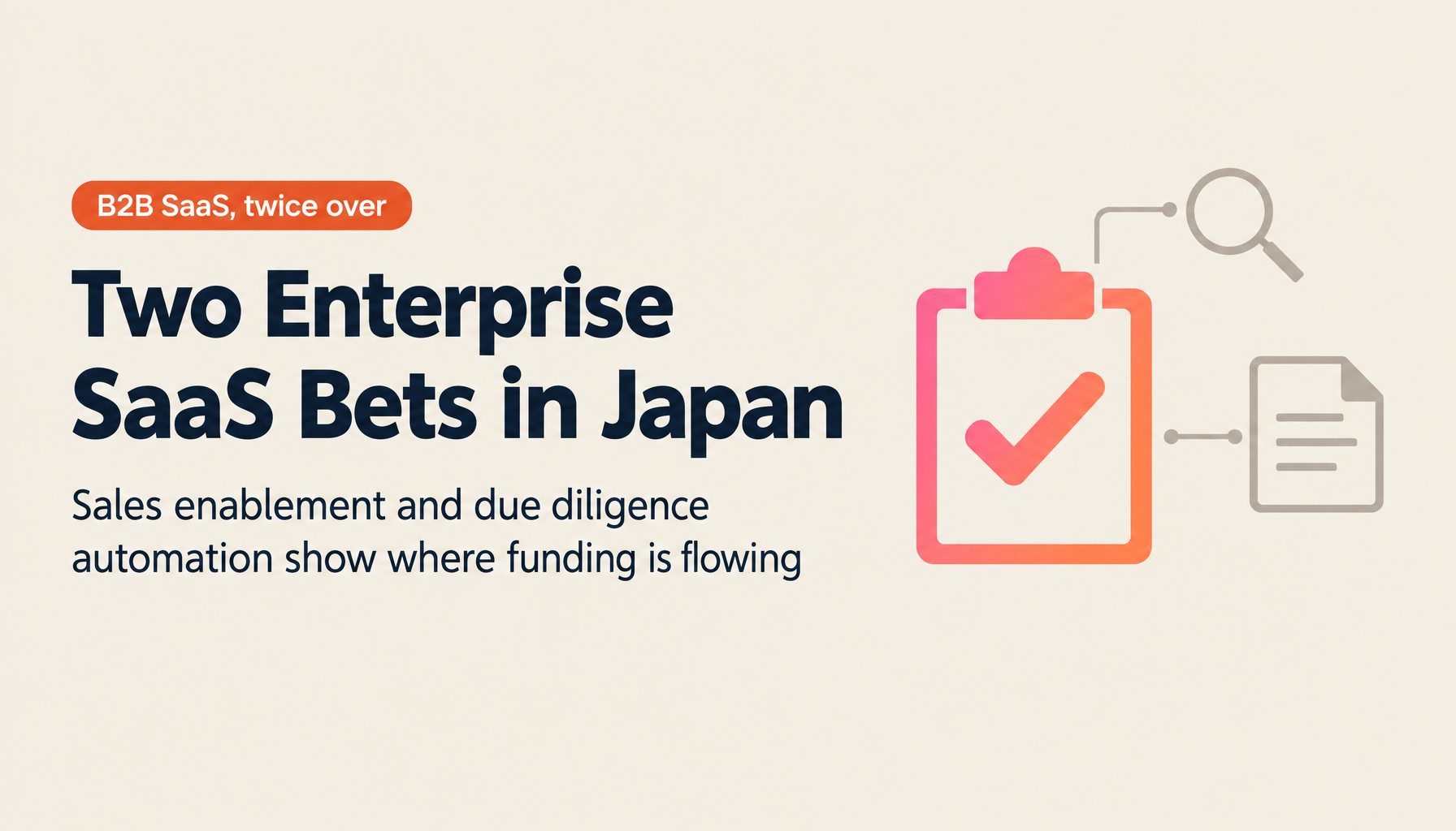 PR TIMES & IDEAS FOR GOOD Vol. 7: Sales Enablement SaaS and Automated Corporate Due Diligence