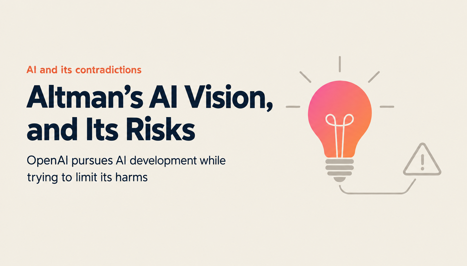The Contradiction of 'AI Crusader' Sam Altman: The CEO Advancing Cutting-Edge AI While Charting a Course Toward Dystopia