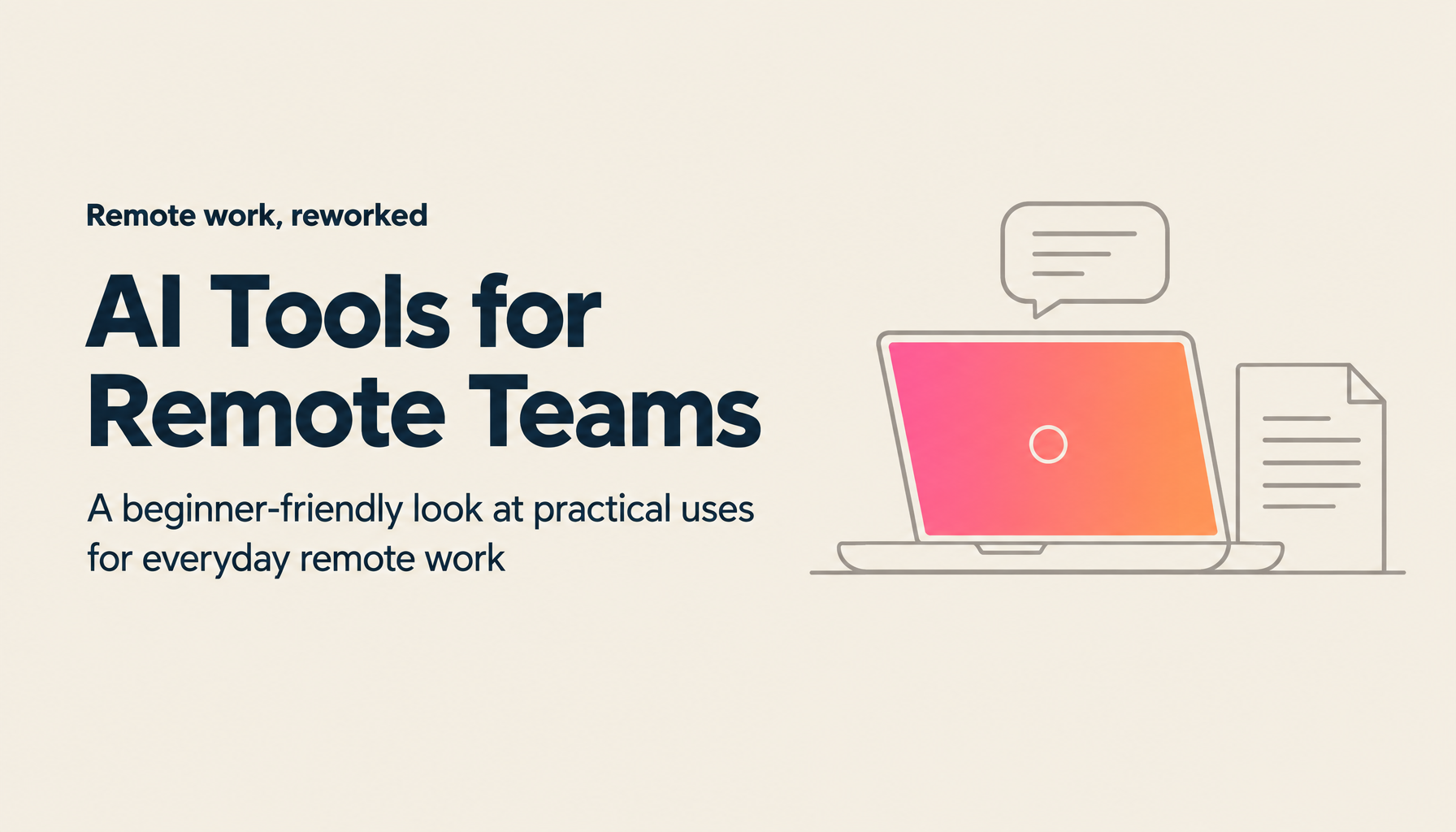 Seminar Report: AI-Powered Remote Work—A Beginner's Guide | TIMEWELL