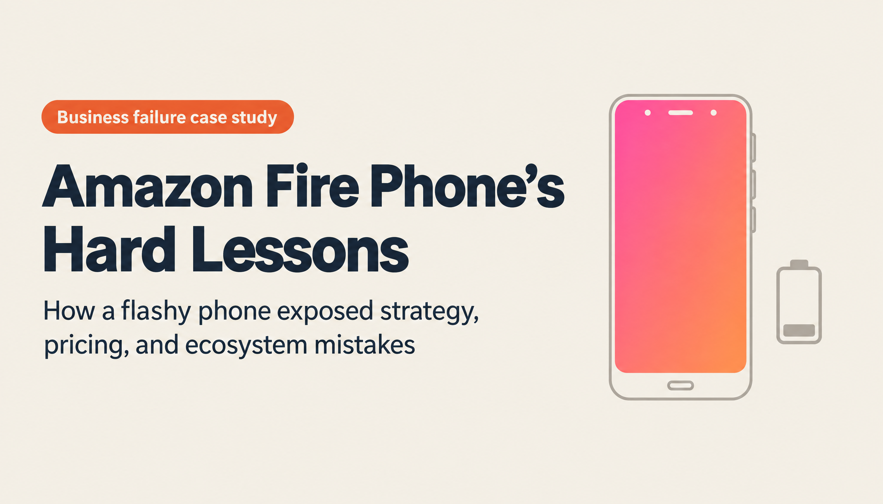 Amazon Fire Phone: Innovation Lessons from a $170 Million Failure