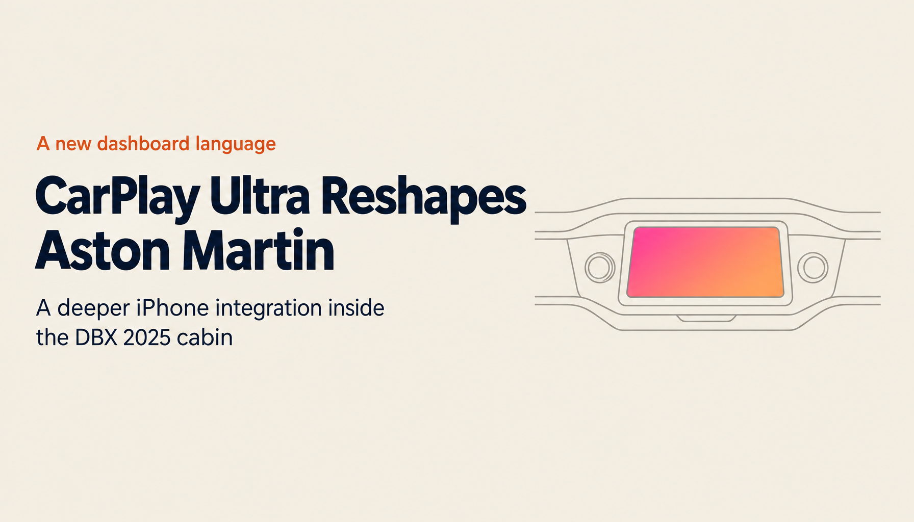 "The Interior Feels Like an iPhone" — What Is the Aston Martin and Apple Future Car?