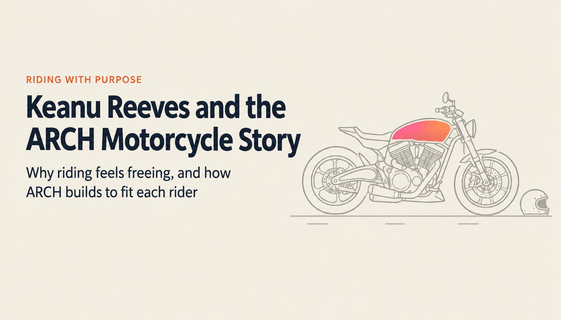 Keanu Reeves and Gard Hollinger on the Joy of Riding and the ARCH Motorcycle Story