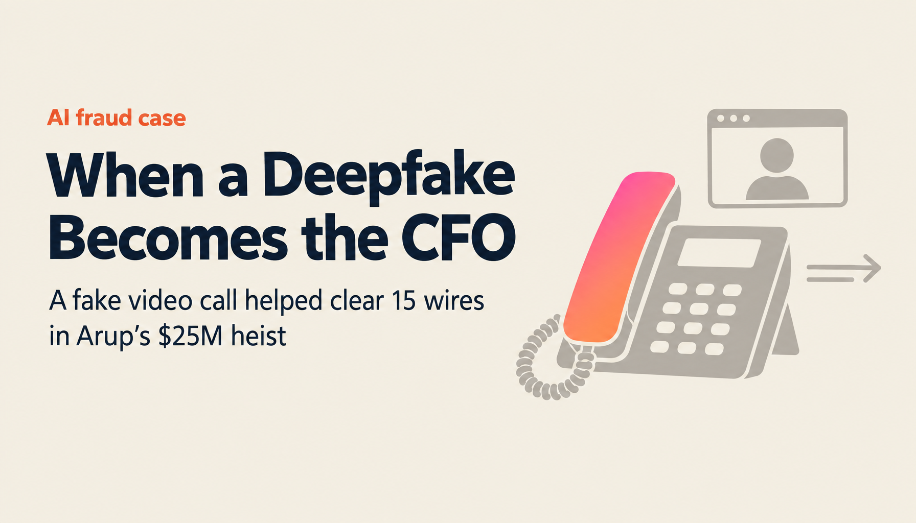 Anatomy of the Arup $25M Deepfake Heist: How a Fake CFO Video Call Cleared 15 Wire Transfers