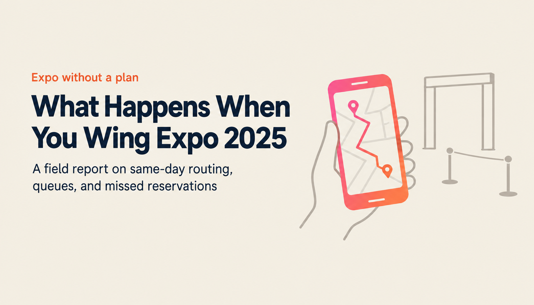 Expo 2025 Field Report: What Happens When You Arrive With No Plan