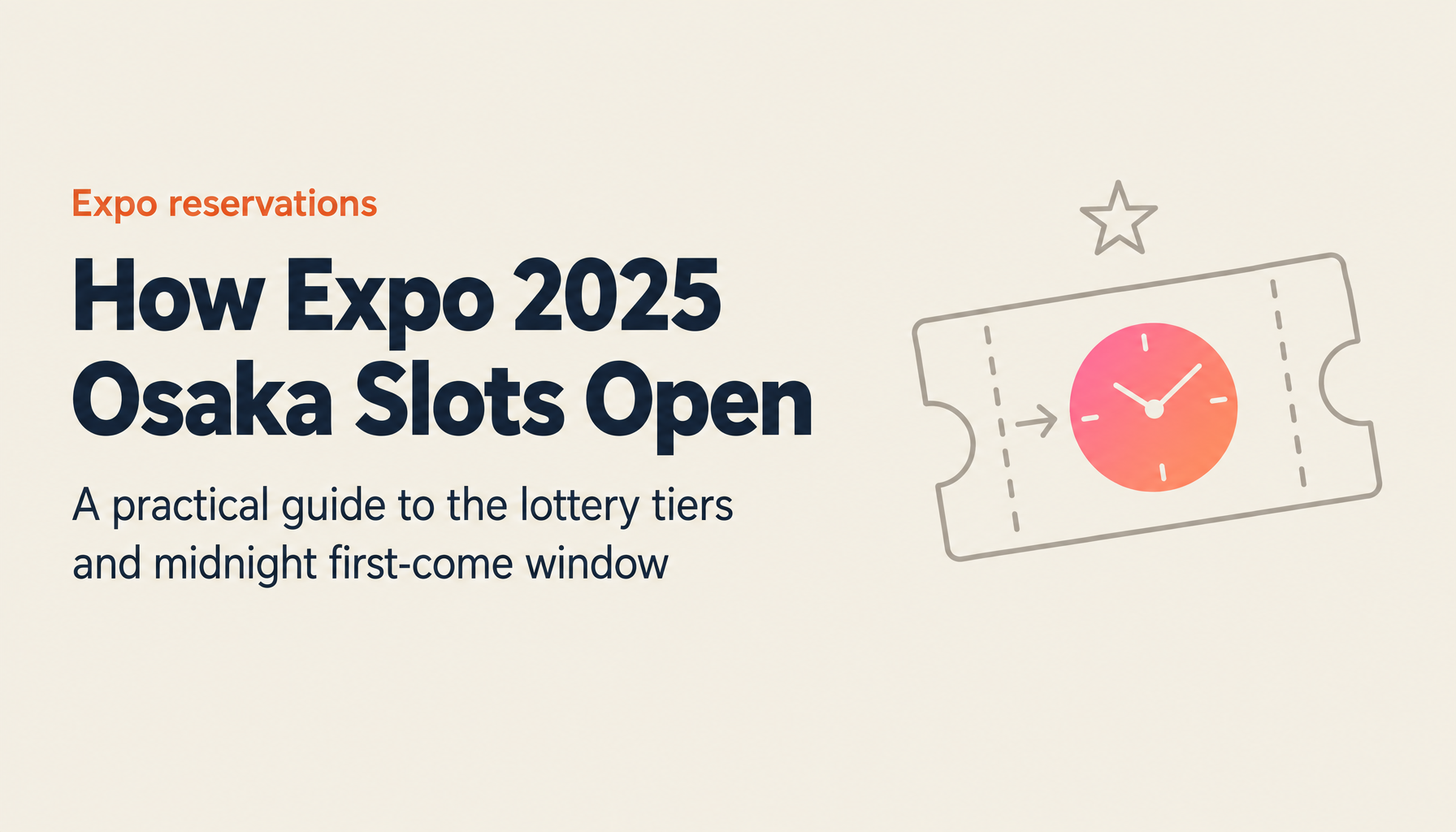 Expo 2025 Osaka Reservation System Guide: From Advance Lottery to 3-Day Prior First-Come