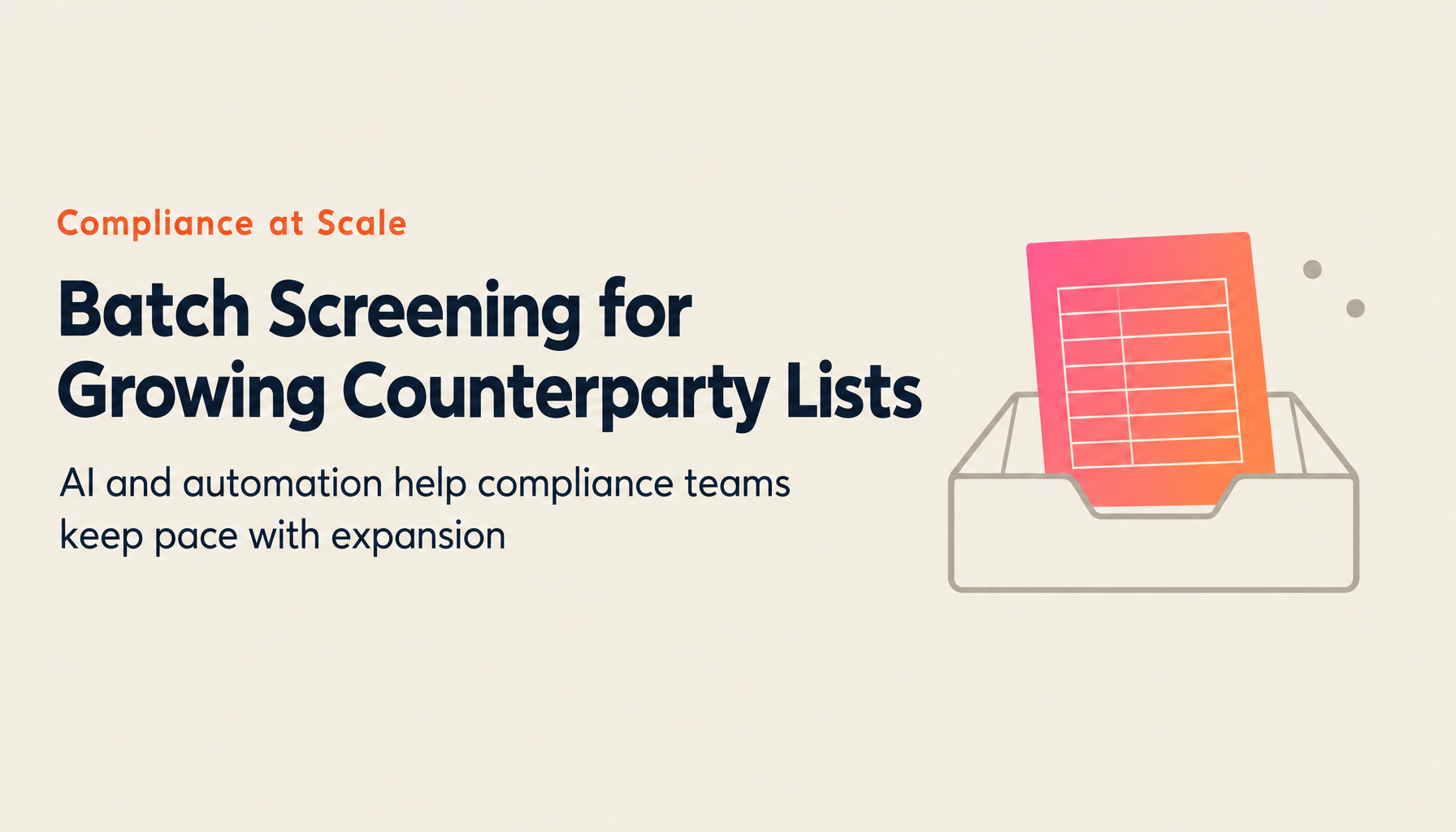 Export Control at Scale: Batch Processing and AI-Powered Compliance at the Frontier