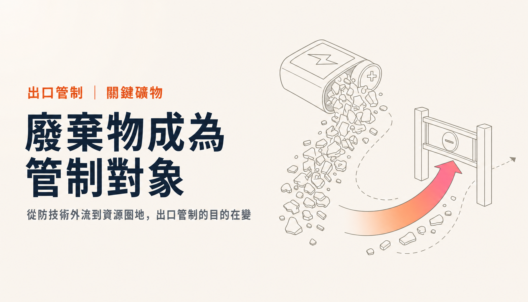 BIS開始擋下「廢電池」的出口|出口管制從防技術外流轉向資源圈地