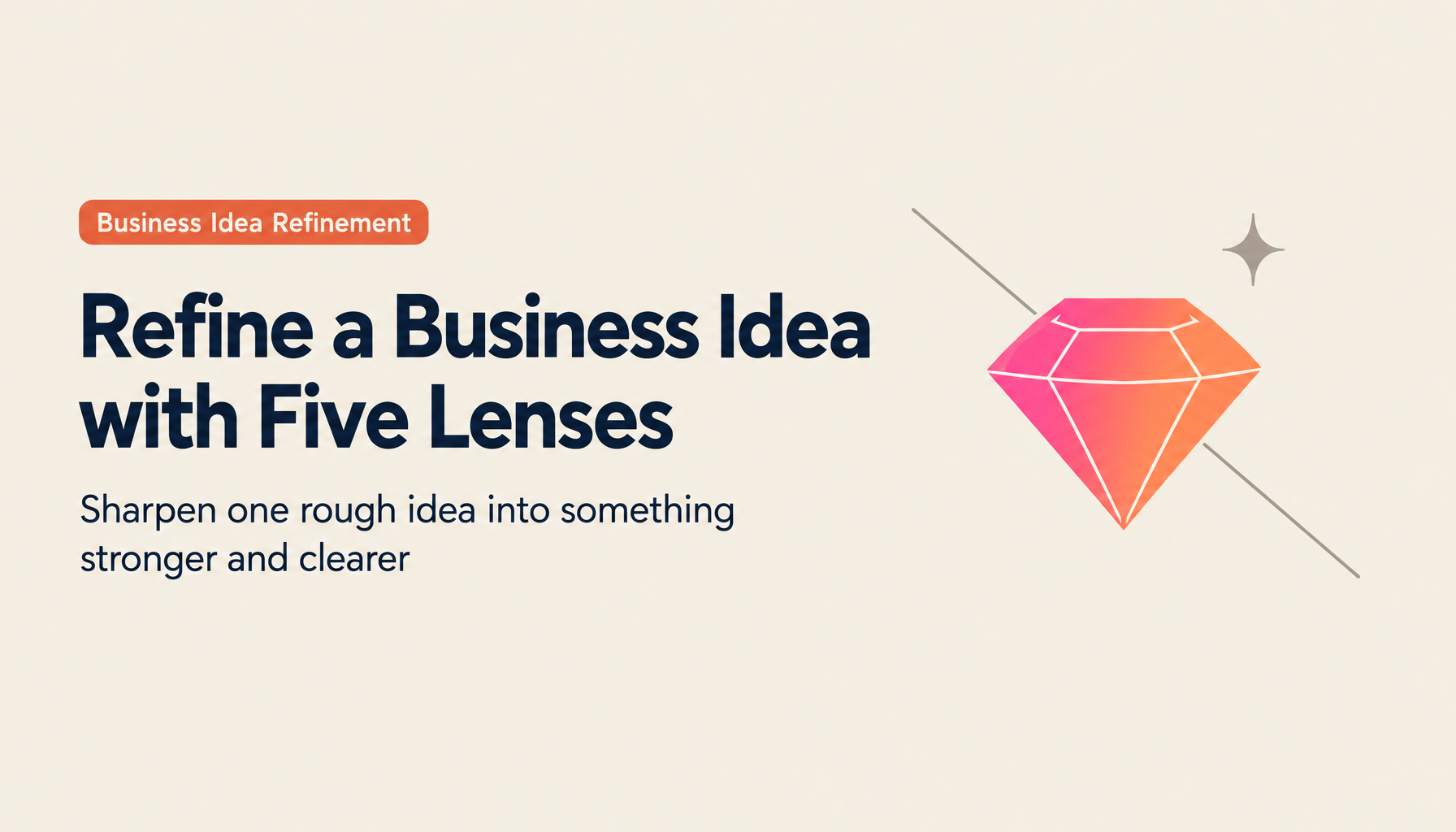 How to Refine a Business Idea | Sharpen It with Five Lenses