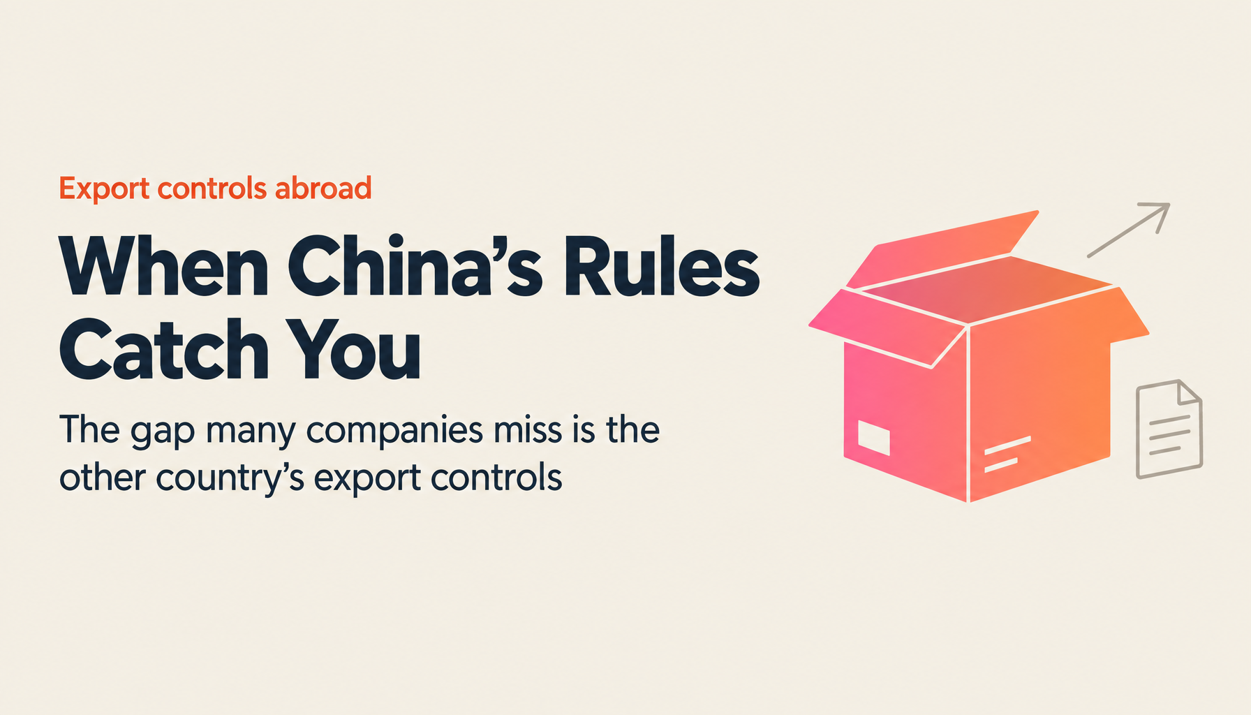 Reading the Detentions in China: The Gap Is the Other Country's Export Controls