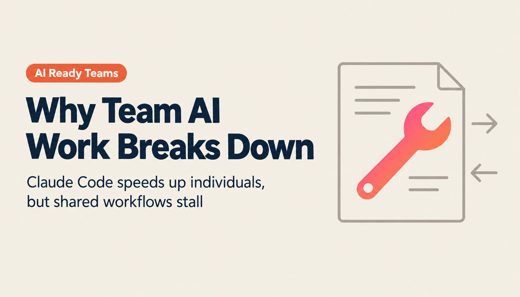 Why Claude Code Team Operations Fail — The Key to Becoming an AI Ready Organization