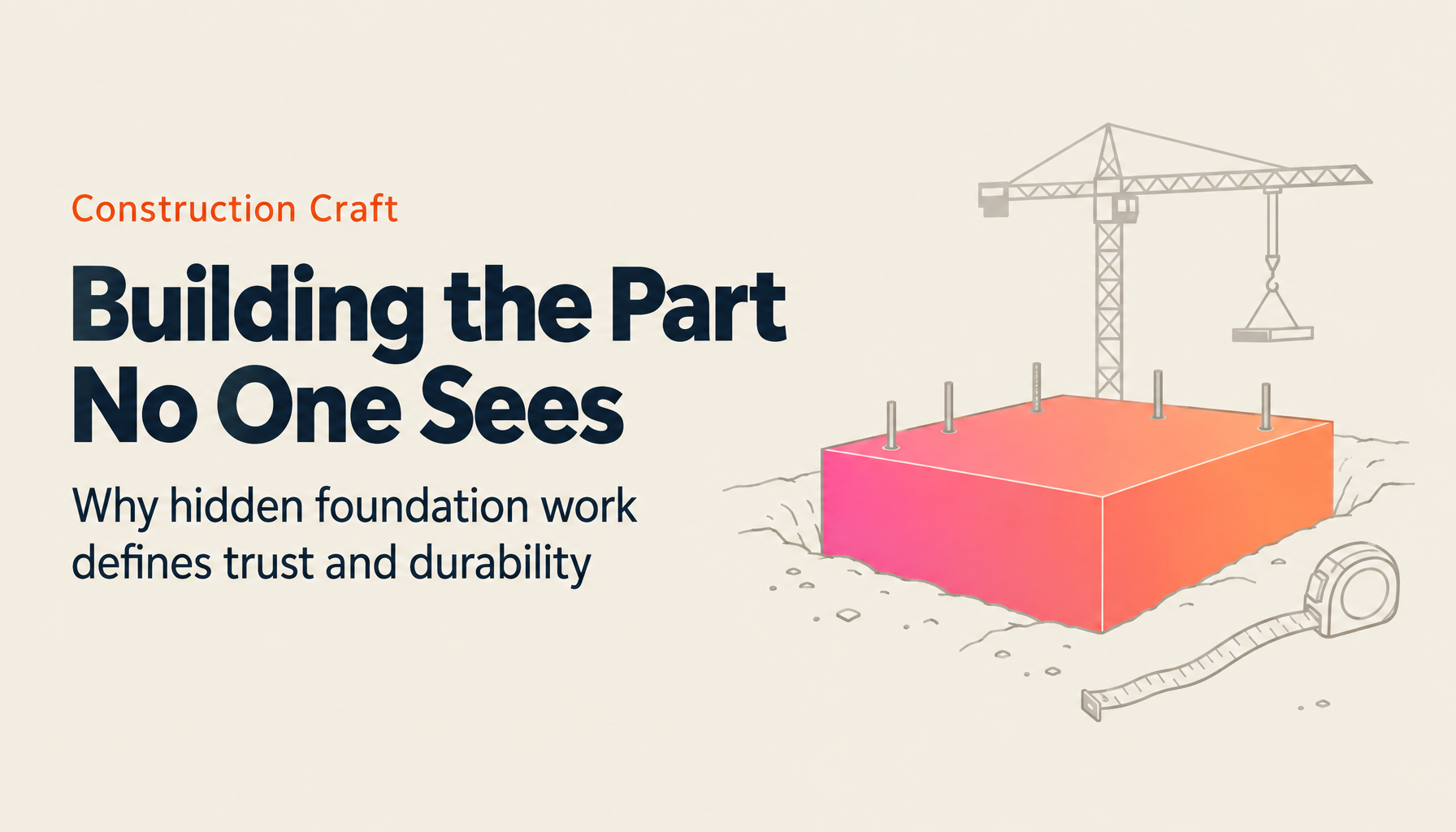 The Invisible Foundation: Fujita Construction on Careful Craftsmanship and the Responsibility of Building Someone Else's Asset