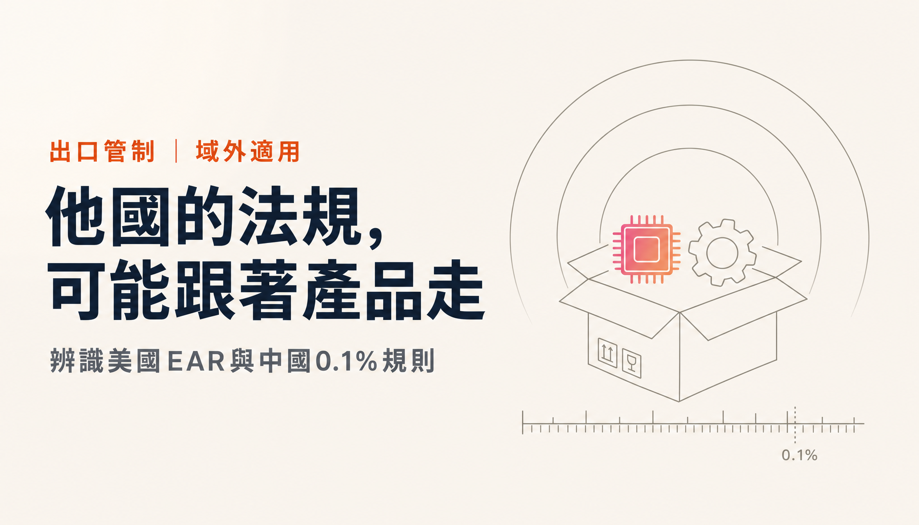 美國EAR與中國出口管制，也會及於從日本出口的產品：域外適用的辨識方法