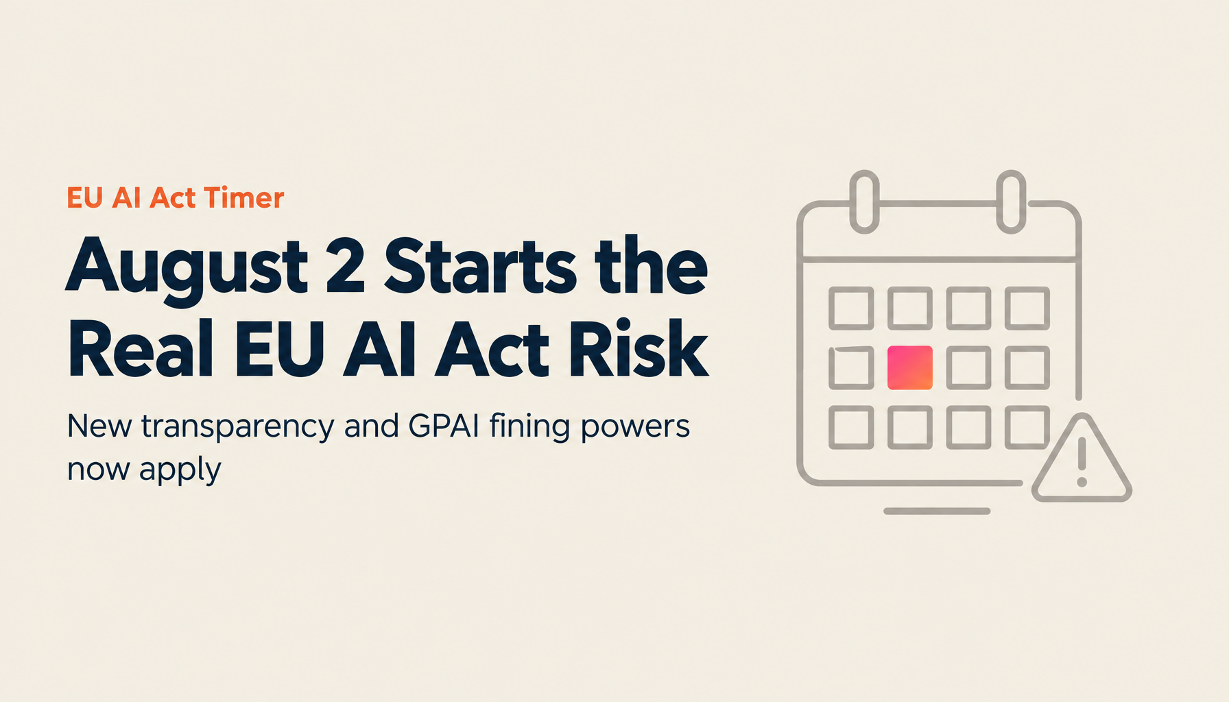 EU AI Act General Application Date August 2, 2026: Fines up to €35M — Five Steps Japanese Companies Should Take Now