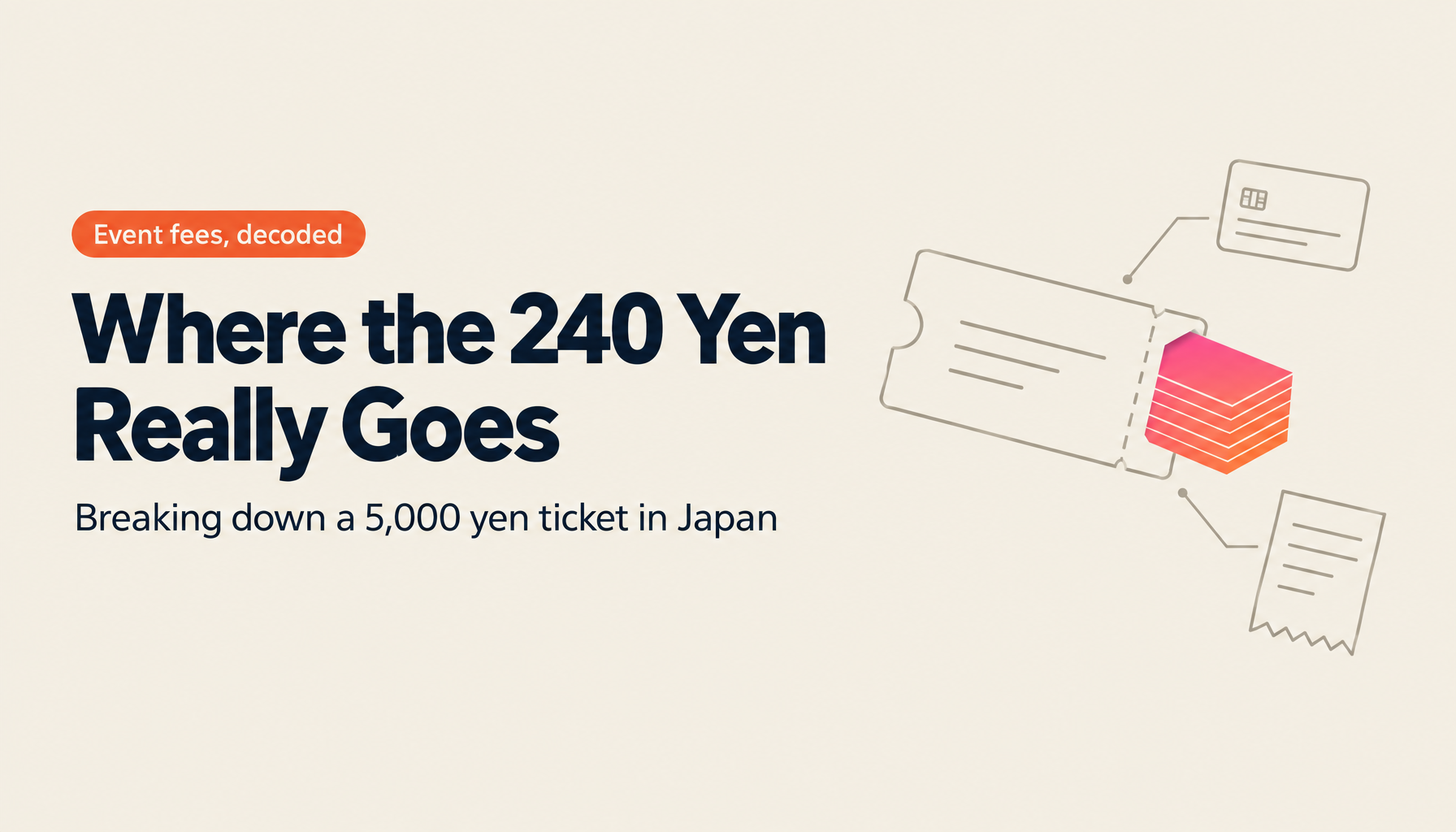 Where Event Fees Actually Go: Taking a 5,000 Yen Ticket Apart