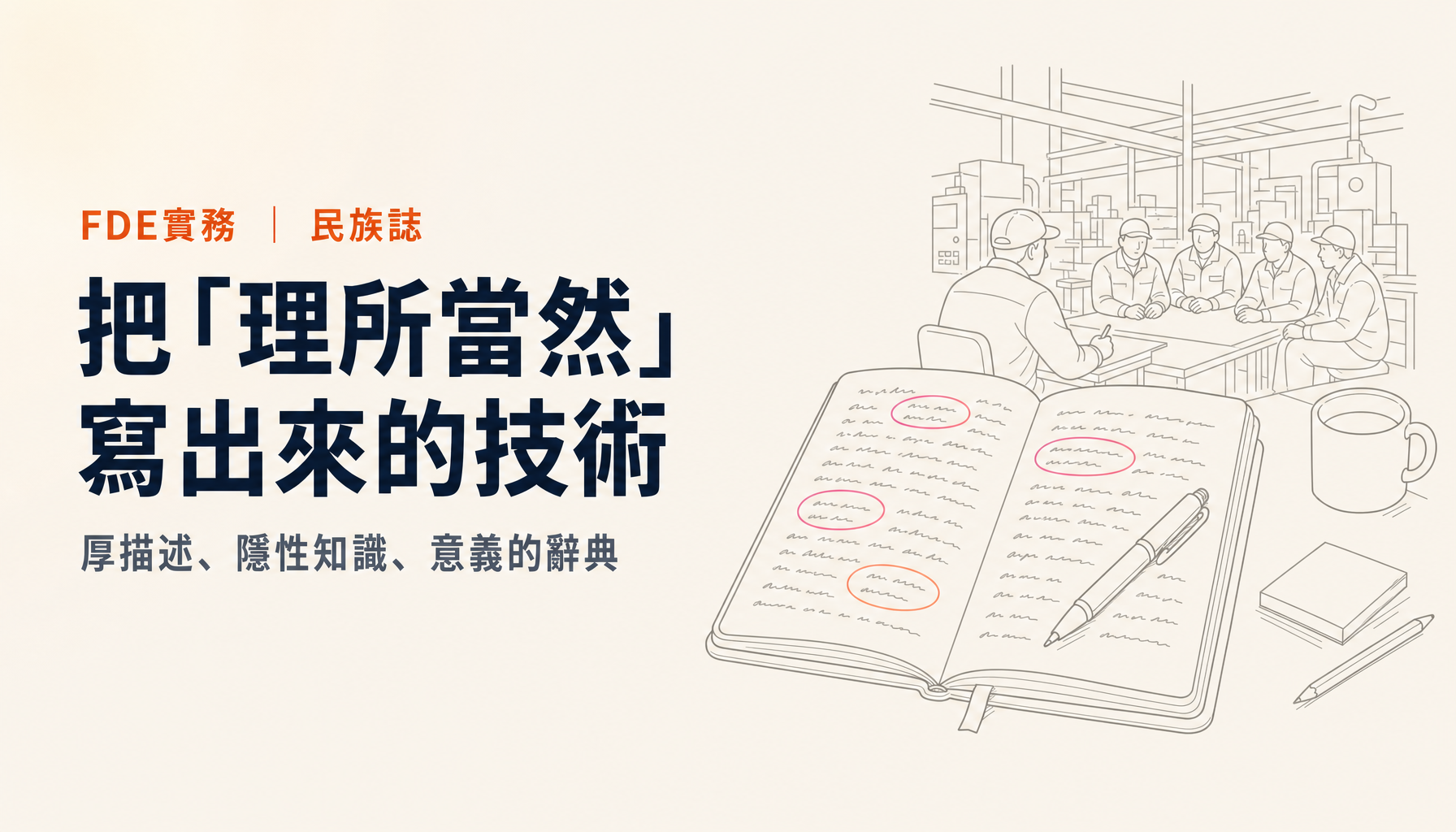 FDE與商業民族誌|像住進現場一樣學習,把隱性知識變成產品