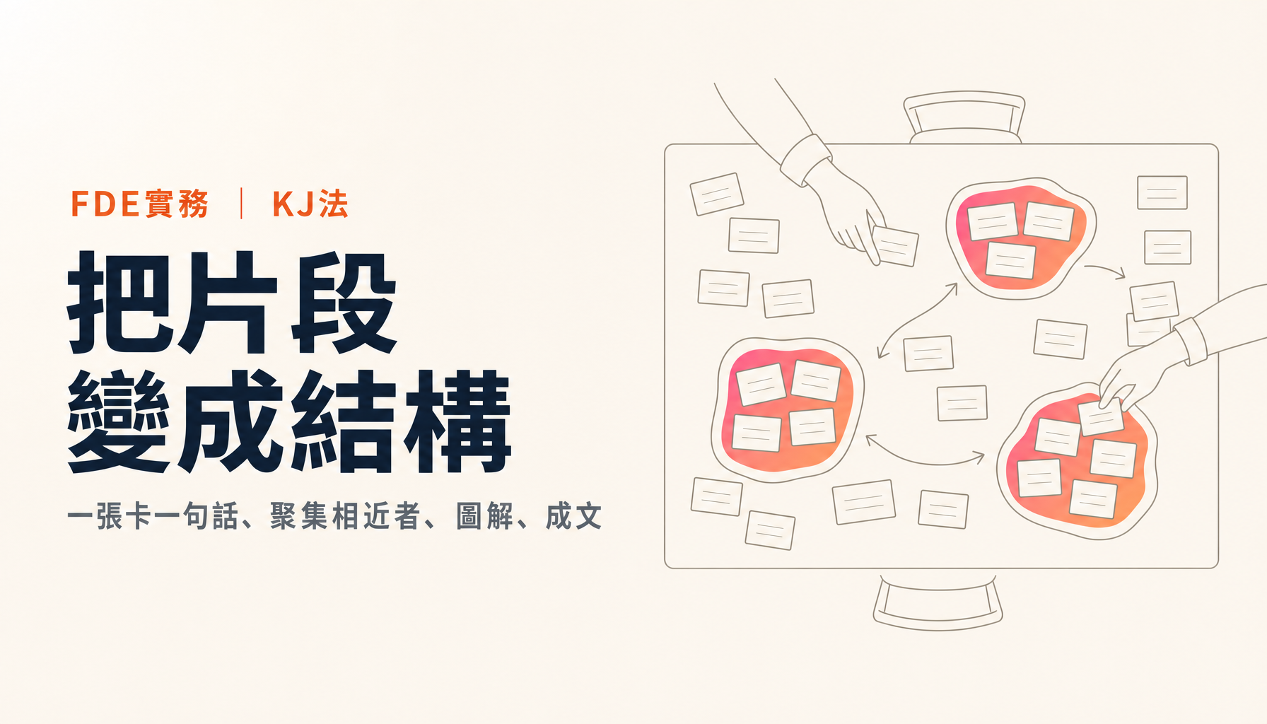FDE與KJ法|把現場片段變成結構的步驟,以及與AI分工的界線