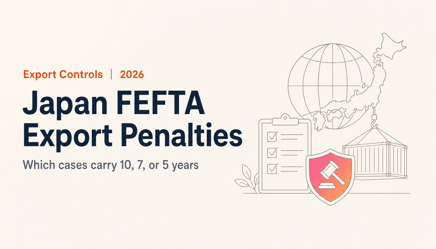 Japan FEFTA Penalties for Export Violations: Which Cases Carry 10, 7, or 5 Years