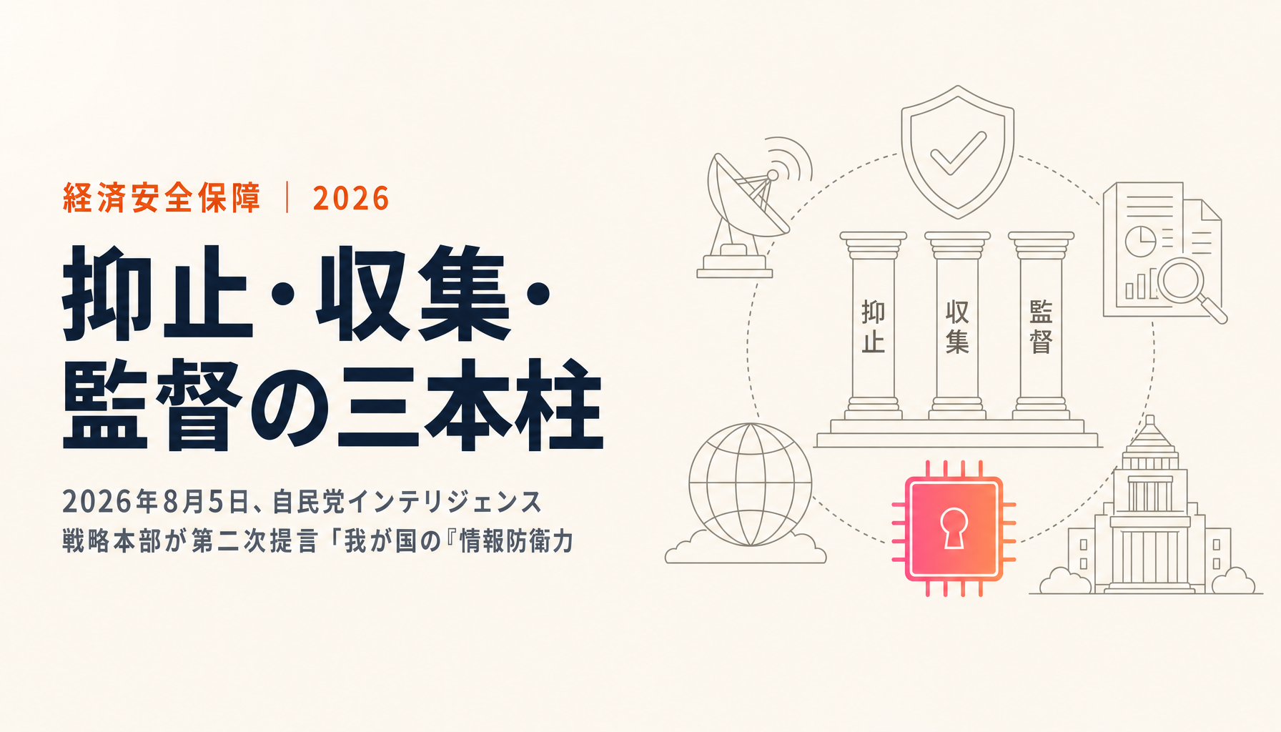 外国干渉防止法と対外情報収集法は何を変えるのか|自民党「情報防衛力」提言の三本柱