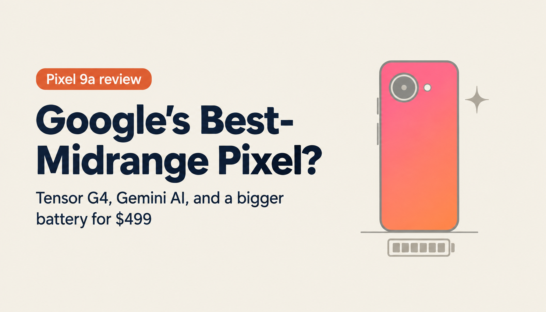 Google Pixel 9a Review: Tensor G4, Gemini AI, and Flagship Performance at $499