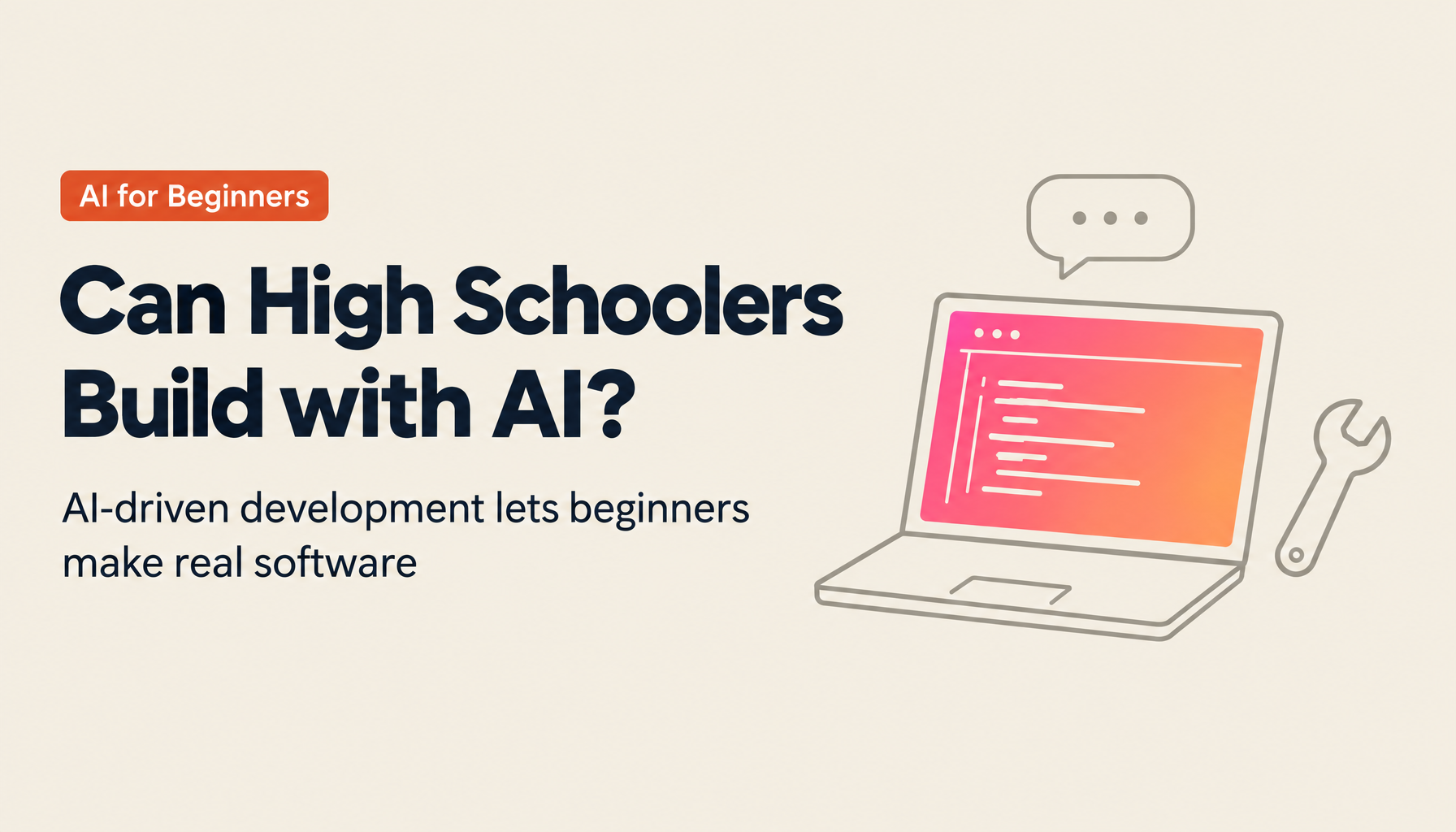 Can High School Students Really Do AI Development? Building Products with AI-Driven Development, No Coding Experience Required
