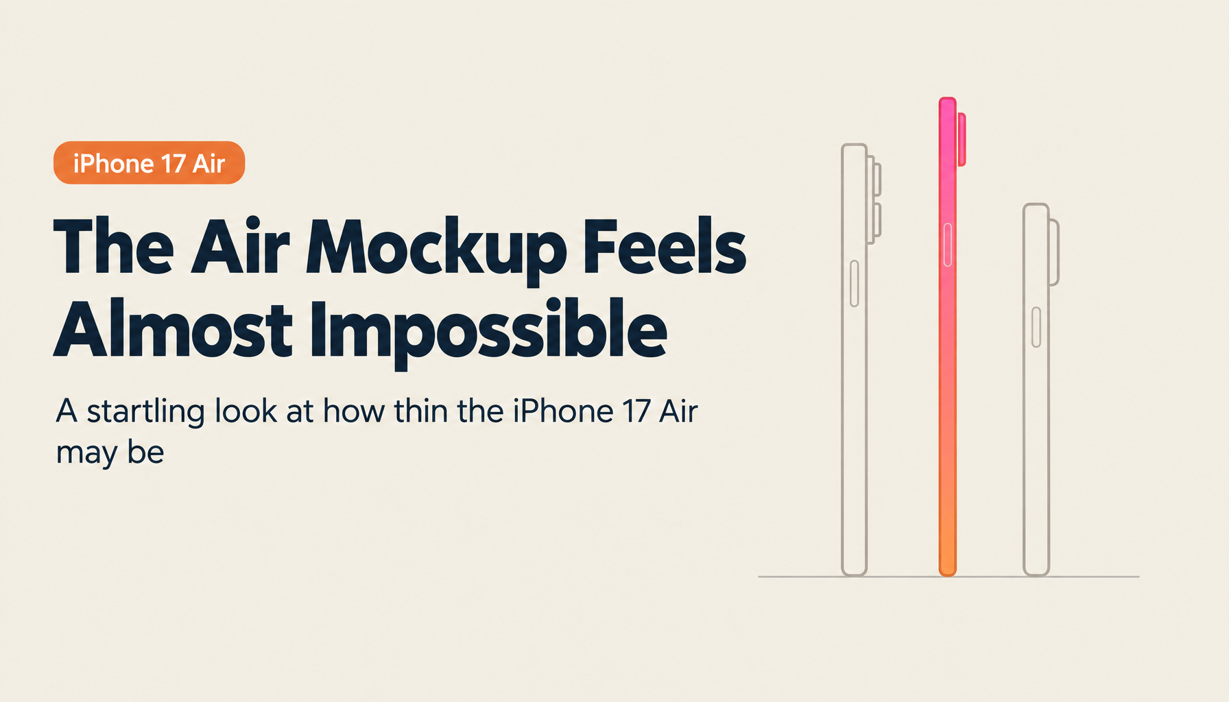 Shockingly Thin: iPhone 17 Air Hands-On Mockup Review – Comparison with Pro Max and the Future of Smartphone Design