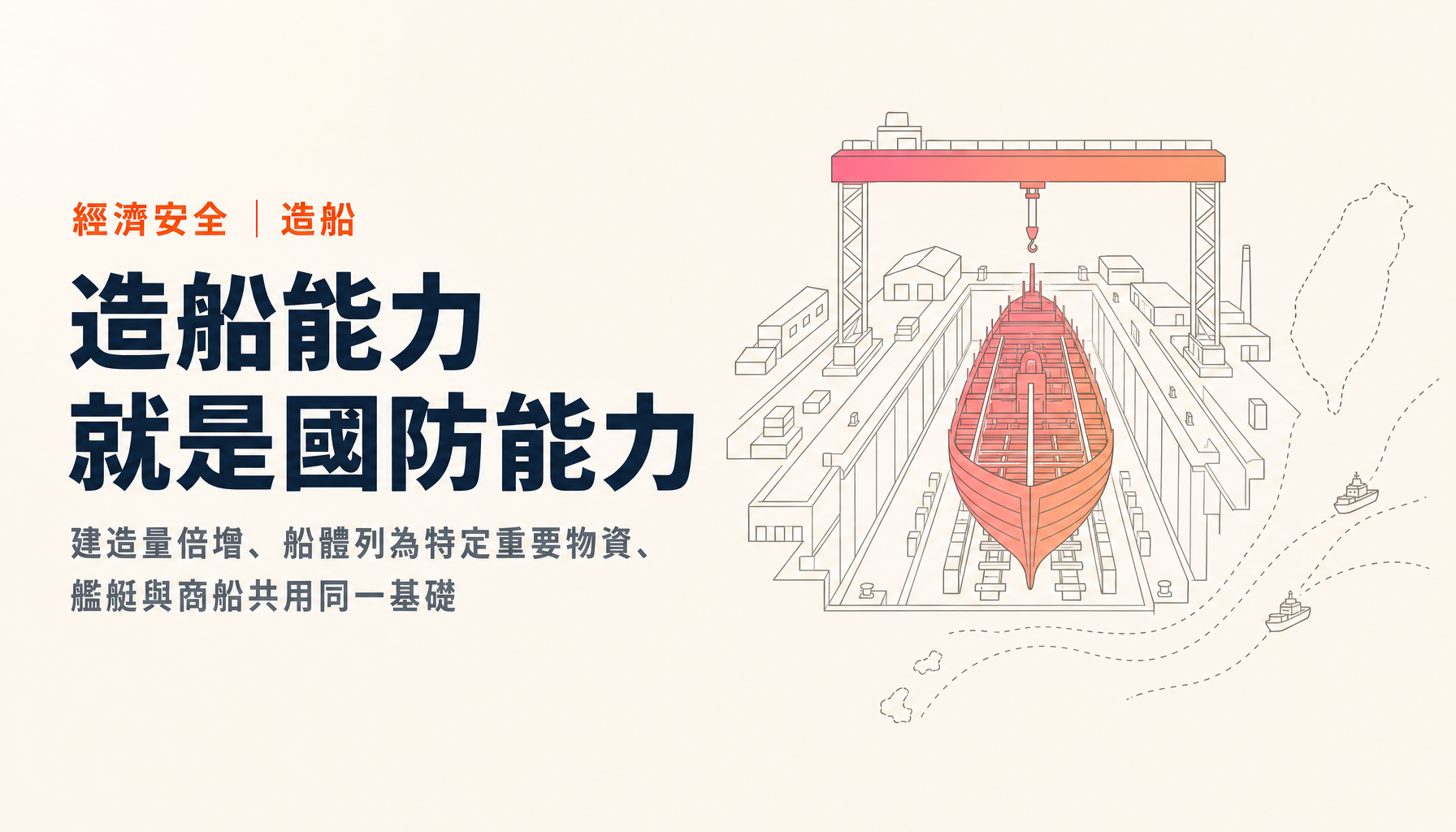 日本造船業復興為何是經濟安全與國防的關鍵|從數字與政策解讀