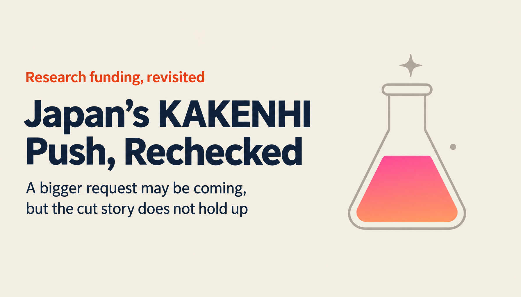 Japan wants to double KAKENHI: what is actually growing, and was it really KAKENHI that got cut?