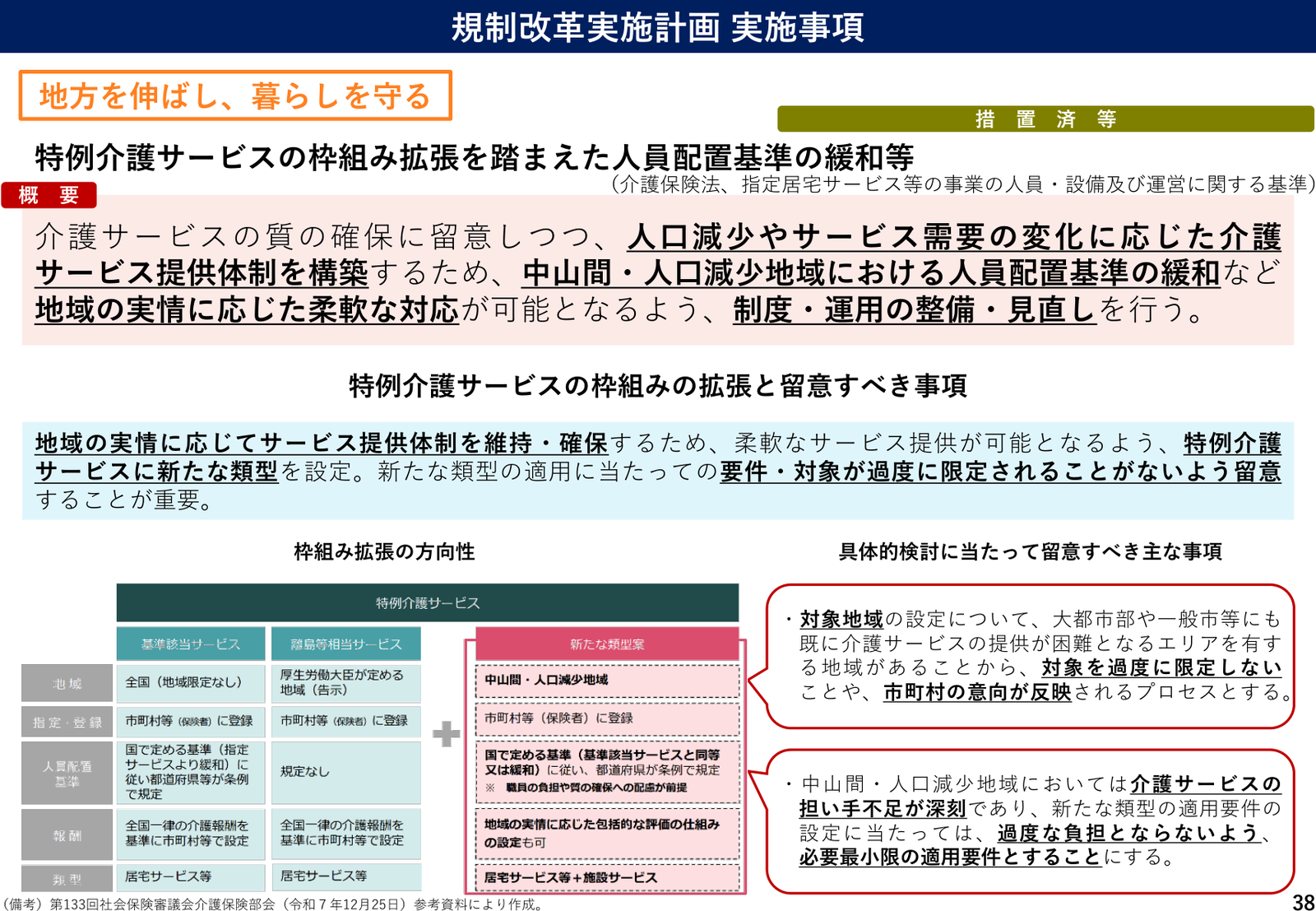 規制改革実施計画2026 実施事項 説明スライド(事項38)