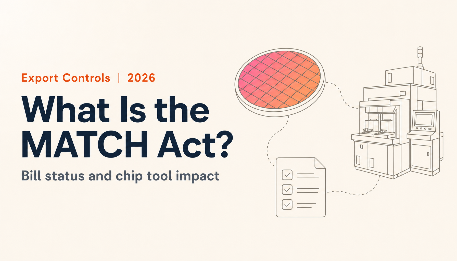 What Is the MATCH Act? Bill Status, the Allied Deadline, and Chip Tool Export Impact (October 2026)