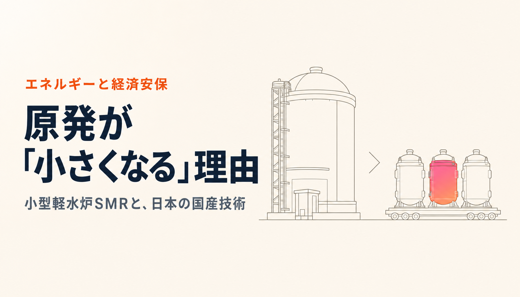 なぜ原発は「小さく」なるのか|三菱重工の小型軽水炉が経産省事業に採択された意味
