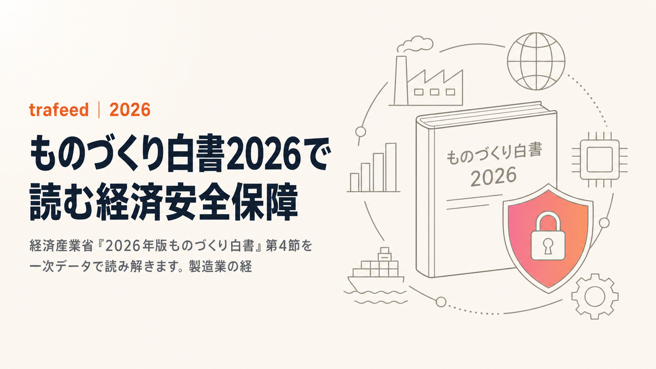 ものづくり白書2026で読む経済安全保障：製造業のリスク分析は「サプライチェーン」に集約された