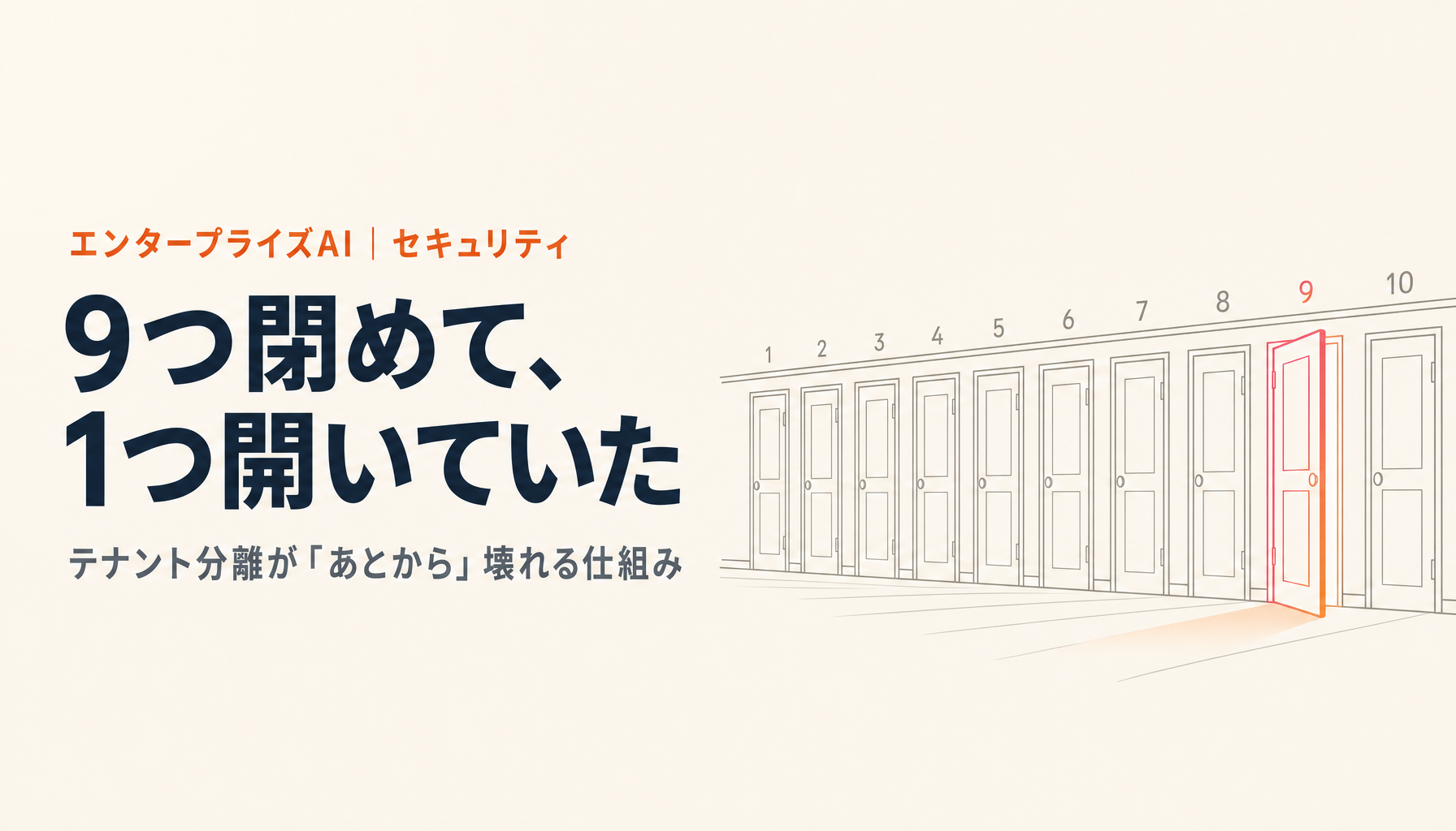 テナント分離はなぜ「あとから」壊れるのか｜AI議事録サービスの18万件露出から学ぶ