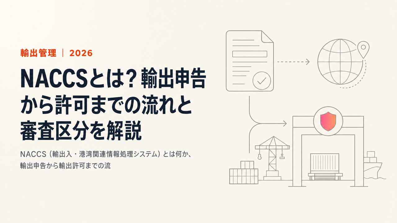 NACCSとは?輸出申告から許可までの流れと審査区分を解説