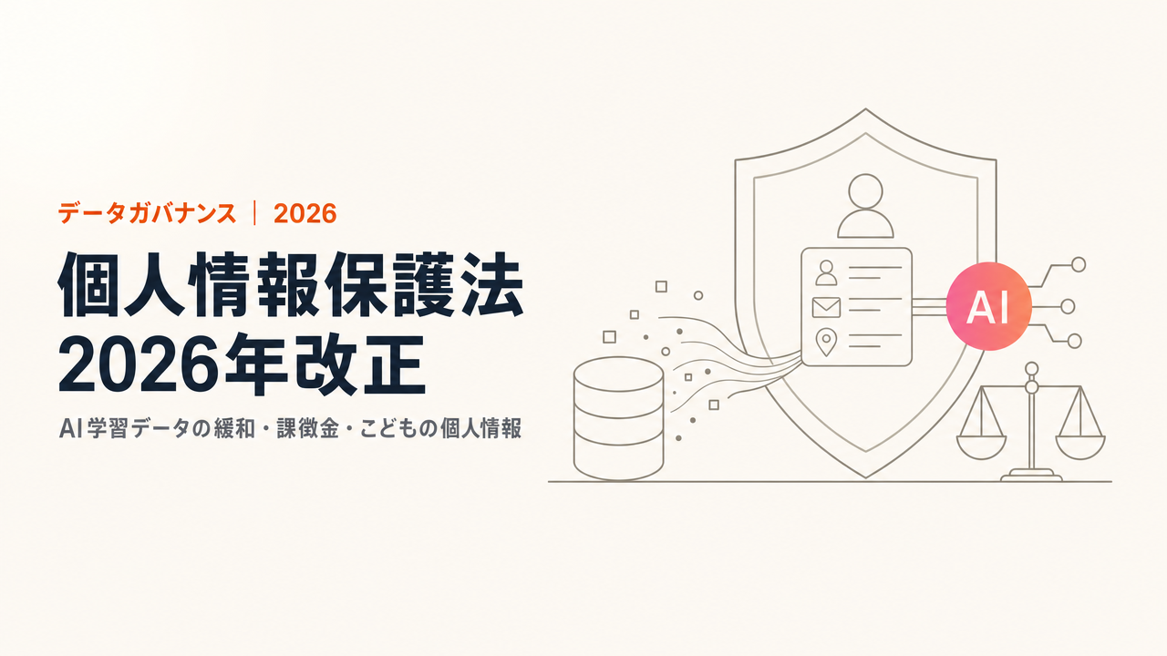 個人情報保護法2026年改正を読み解く|AI学習データの利活用緩和・課徴金制度・こどもの個人情報【濱本解説】