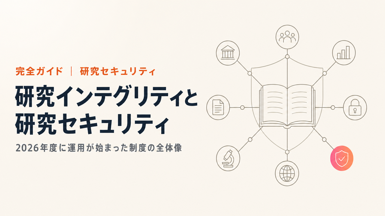 研究インテグリティ・研究セキュリティ完全ガイド|2026年度に運用が始まった制度の全体像